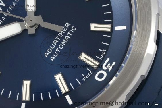 MIROTIME 0416 WellDesigned Aquatimer Automatic SS RSF 1:1 Best Edition Blue Dial on Blue Rubber Strap A 7057